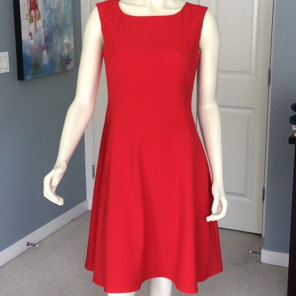 Marc New York a-line dress with magenta lining